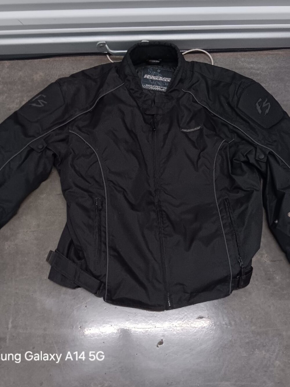 FIELDSHEER Motorcycle Jacket Mens 4XL Black Armored Textile Reflective Touring